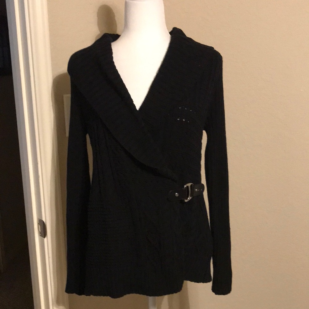 Lauren Ralph Lauren black wrap sweater - never worn
